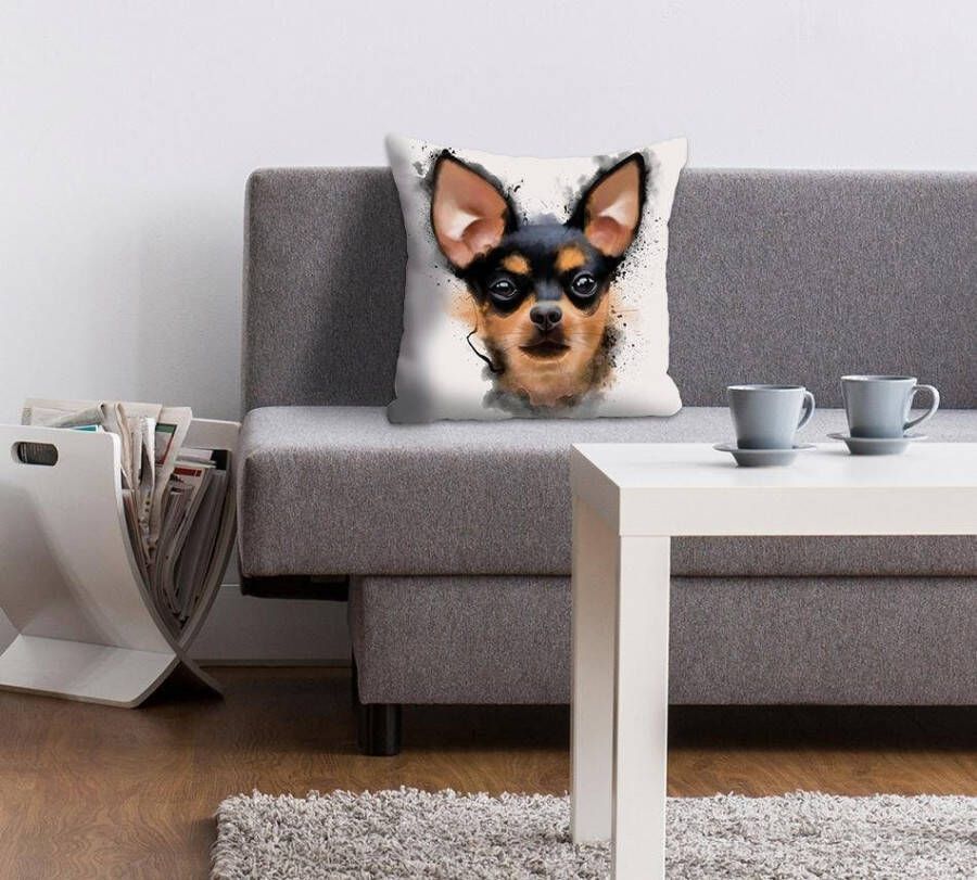 queence Sierkussen Dwergpinscher Kussenovertrek zonder vulling(1 stuk)