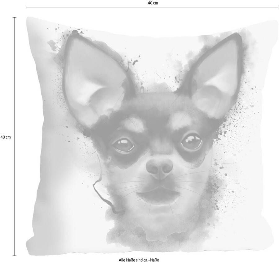 queence Sierkussen Dwergpinscher Kussenovertrek zonder vulling(1 stuk)