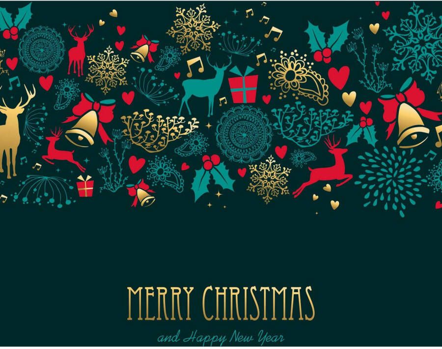 queence Sierkussen Feestdagen Kussenhoes Vrolijk Kerstfeest en een Gelukkig Nieuwjaar opschrift feestelijk (1 stuk)