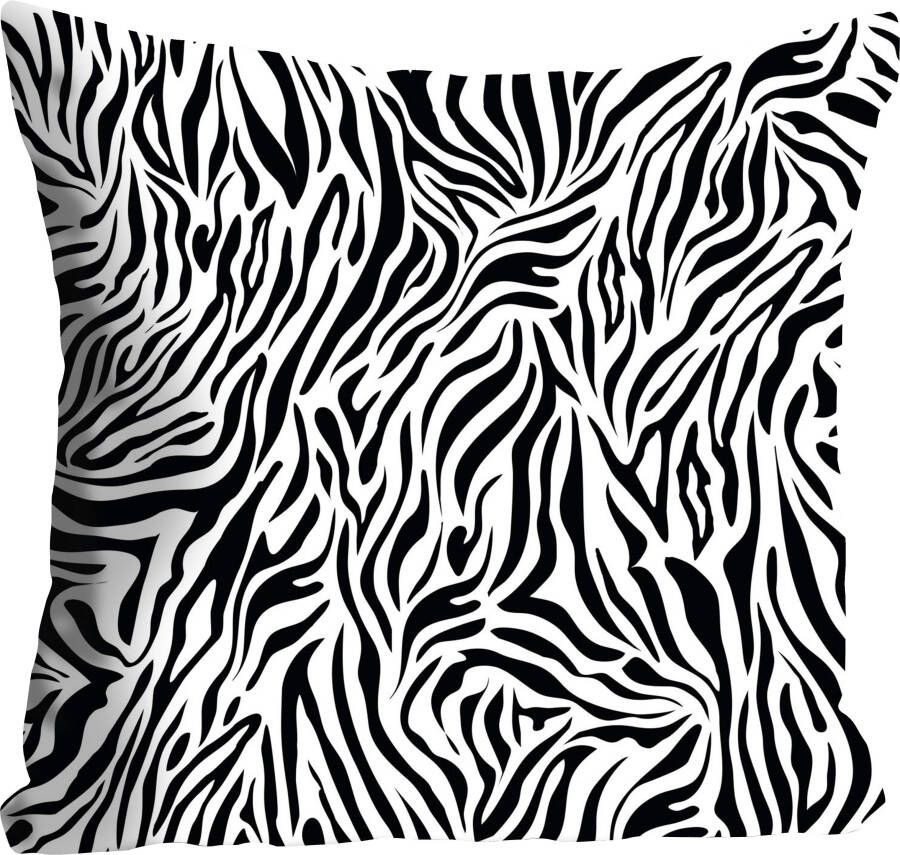 queence Sierkussen Finn met animal-print in zebradesign kussenovertrek zonder vulling(1 stuk)
