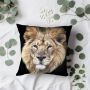 Queence Sierkussen FRANK Kussenhoes leeuw dierenmotief wild dier majestueus natuurmotief krachtig (1 stuk) - Thumbnail 6