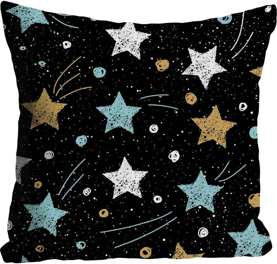 queence Sierkussen Galaxy Kussenhoes galaxie sterren kleurrijke sterren universum nacht kleurrijk (1 stuk)