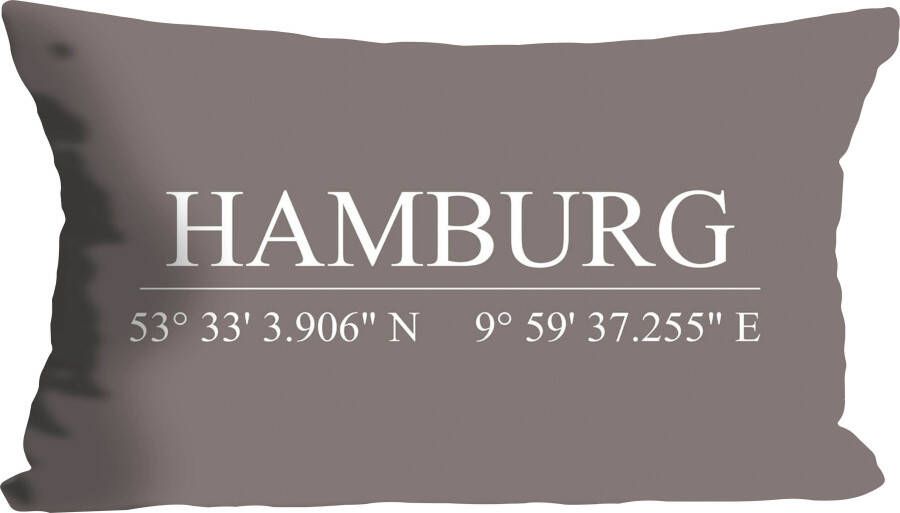 queence Sierkussen Hamburg met belettering (1 stuk)