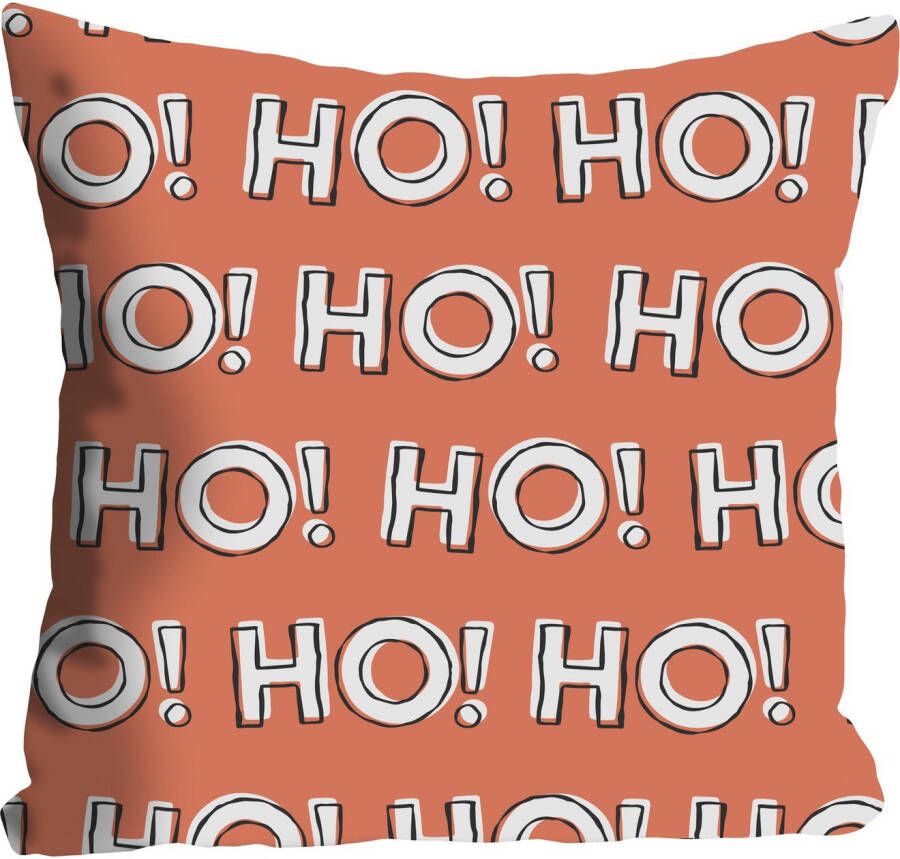 queence Sierkussen HO! Kussenhoes Ho kerst feestelijk rood wit uitspraak (1 stuk)