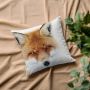 Queence Sierkussen Joleen Kussenhoes voskop vos dierenmotief bosdier getekend natuurmotief (1 stuk) - Thumbnail 4