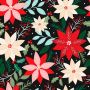 Queence Sierkussen Kerstster Kussenhoes kleurrijke bloemen floraal kleurrijk natuur bloemenpatroon (1 stuk) - Thumbnail 4