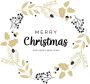 Queence Sierkussen Carolina Kussenhoes Vrolijk Kerstfeest wit kerstmotief feestelijk winterachtig (1 stuk) - Thumbnail 2