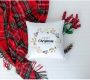 Queence Sierkussen Carolina Kussenhoes Vrolijk Kerstfeest wit kerstmotief feestelijk winterachtig (1 stuk) - Thumbnail 6