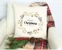 Queence Sierkussen Carolina Kussenhoes Vrolijk Kerstfeest wit kerstmotief feestelijk winterachtig (1 stuk) - Thumbnail 7