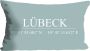 Queence Sierkussen Lübeck met opschrift kussenovertrek zonder vulling(1 stuk) - Thumbnail 2