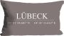 Queence Sierkussen Lübeck met opschrift kussenovertrek zonder vulling(1 stuk) - Thumbnail 2