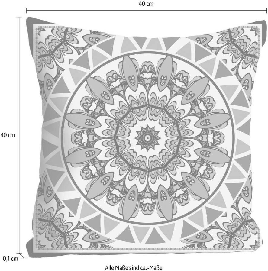 queence Sierkussen Mandala Kussenovertrek zonder vulling(1 stuk)