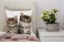 Queence Sierkussen Patrick Kussenhoes katten dierenmotief schattig speels huisdieren decoratief (1 stuk) - Thumbnail 3