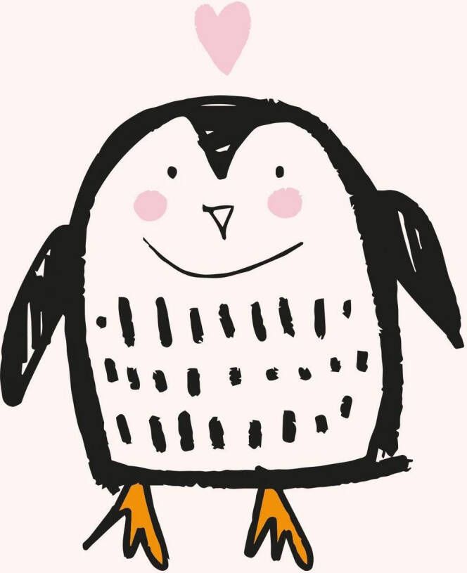 queence Sierkussen Pinguin Kussenovertrek zonder vulling(1 stuk)
