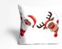 Queence Sierkussen Santa Kussenhoes kerstman rendier kerst feestelijk winterachtig (1 stuk) - Thumbnail 2