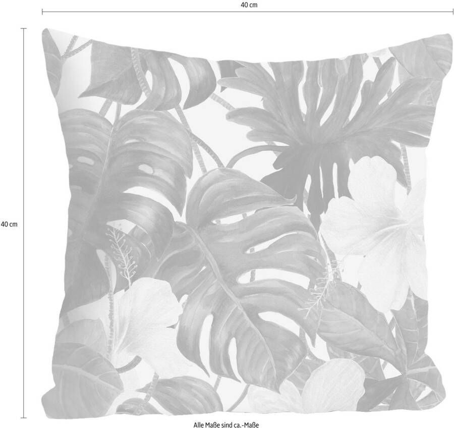 queence Sierkussen Takjes & bloemen Kussenovertrek zonder vulling per stuk 40x40 cm (1 stuk)