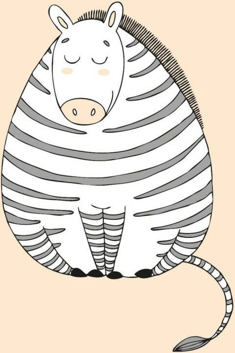 queence Sierkussen Zebra Kussenovertrek zonder vulling(1 stuk)