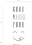 Queence Sierobject voor aan de wand GOOD MOOD FOOD Opschrift op plaatstaal - Thumbnail 2