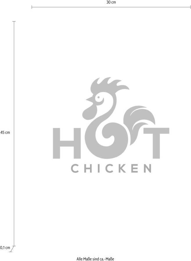 queence Sierobject voor aan de wand HOT CHICKEN