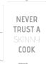 Queence Sierobject voor aan de wand Never trust a skinny cook - Thumbnail 2