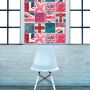 Queence Tegelsticker Engeland Stickertegels zelfklevend stickers 12-delige set (12 stuks) - Thumbnail 2