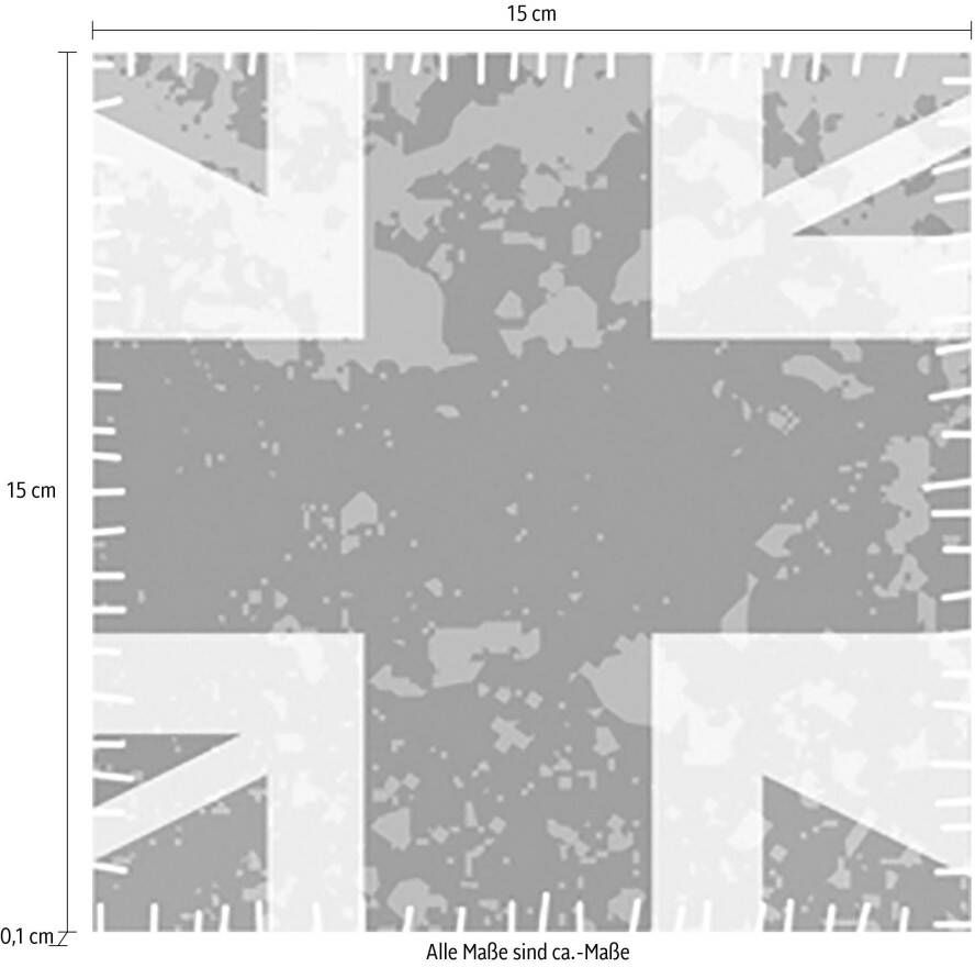 queence Tegelsticker Engeland Stickertegels zelfklevend stickers 12-delige set (12 stuks)
