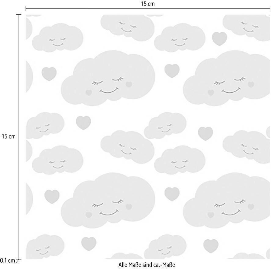 queence Tegelsticker Wolken Stickertegels zelfklevend stickers 12-delige set
