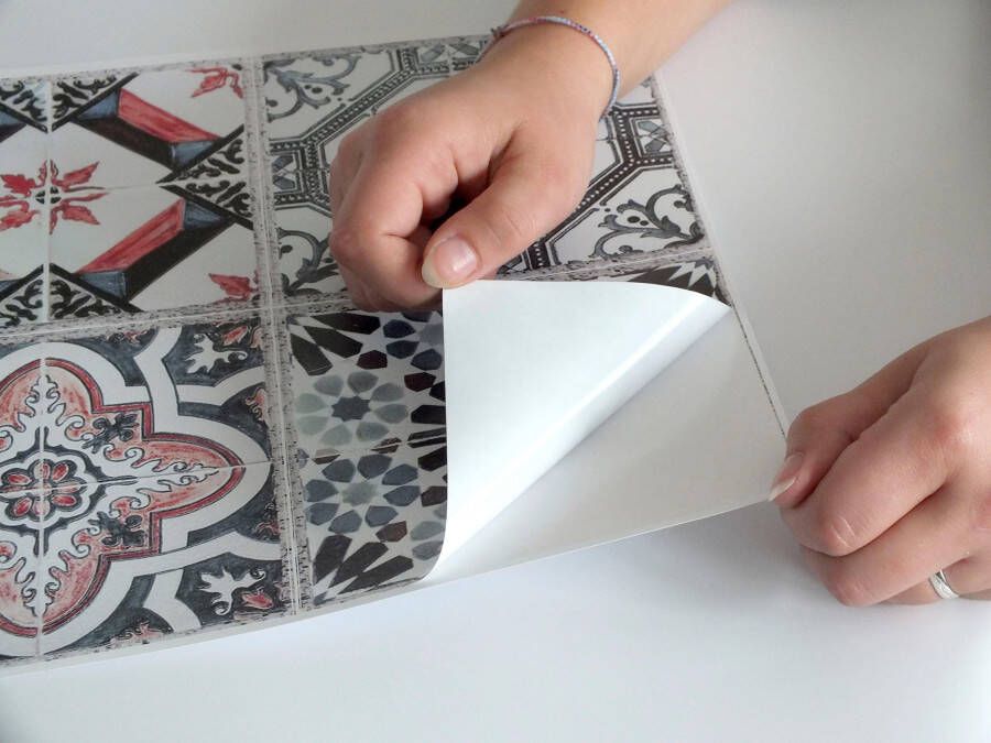 queence Tegelsticker Wolken Stickertegels zelfklevend stickers 12-delige set