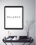 Queence Wanddecoratie Balance HD premium posterdruk incl. houten lijst - Thumbnail 2