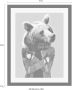 Queence Wanddecoratie Beer HD premium posterdruk incl. houten lijst - Thumbnail 3