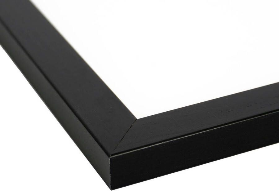 queence Wanddecoratie Bladeren HD premium posterdruk incl. houten lijst