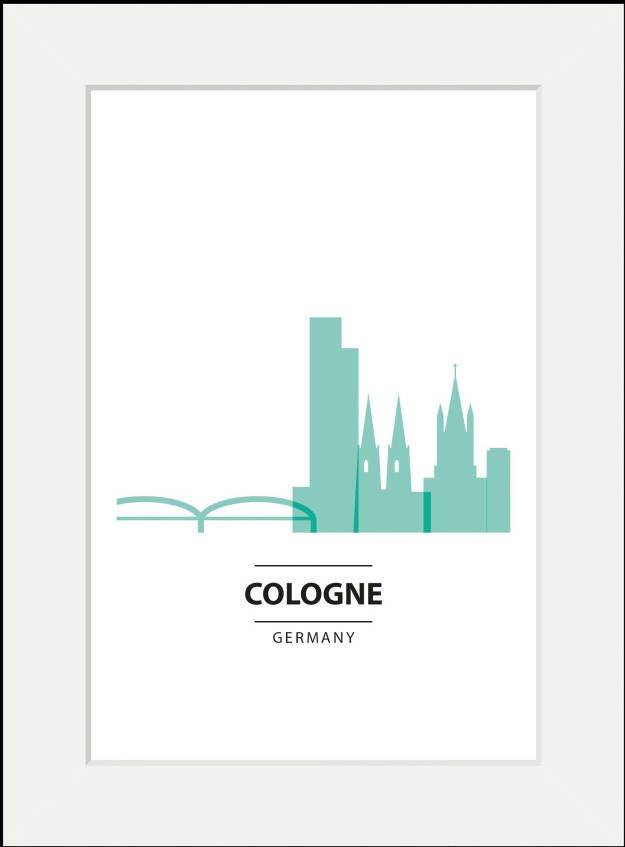 queence Wanddecoratie Cologne Color Splash (1 stuk)