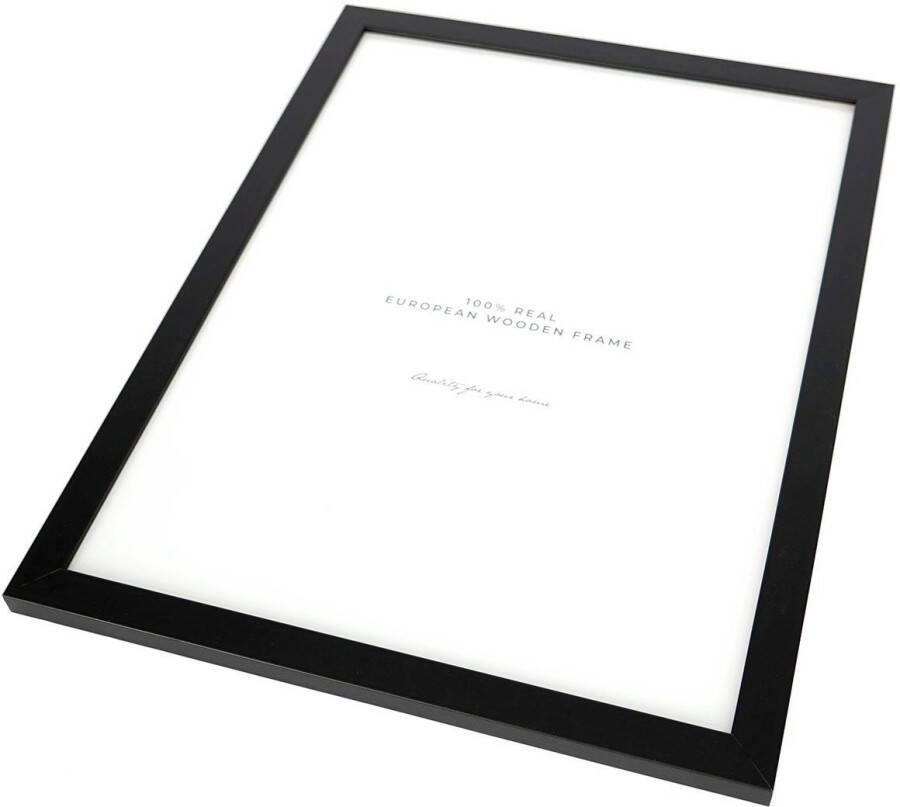 queence Wanddecoratie Diamant HD premium posterdruk incl. houten lijst