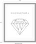 Queence Wanddecoratie Diamant in 3 maten ingelijst - Thumbnail 3