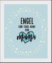 Queence Wanddecoratie "ENGEL OHNE FLÜGEL NENNT MAN MAMA" HD premium posterdruk incl. houten lijst (1 stuk) - Thumbnail 2
