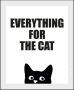 Queence Wanddecoratie EVERYTHING FOR THE CAT (1 stuk) - Thumbnail 2