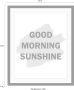 Queence Wanddecoratie Good Morning HD premium posterdruk incl. houten lijst - Thumbnail 3