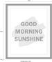 Queence Wanddecoratie Good Morning HD premium posterdruk incl. houten lijst - Thumbnail 3