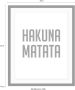 Queence Wanddecoratie Hakuna Matata HD premium posterdruk incl. houten lijst - Thumbnail 3