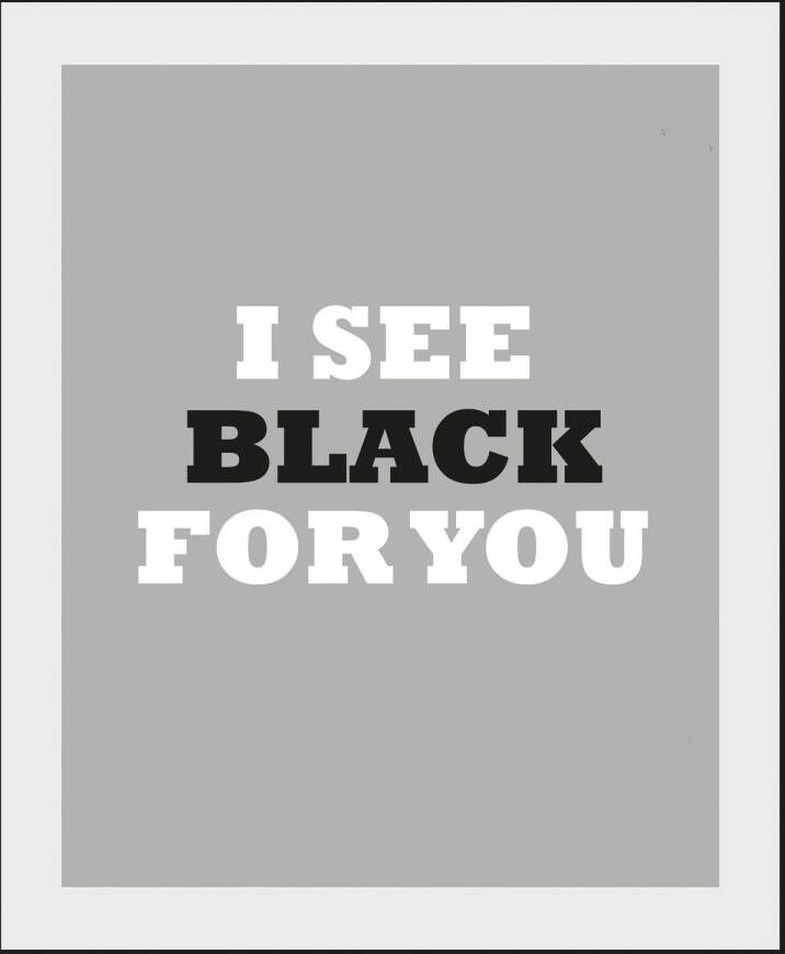 queence Wanddecoratie I SEE BLACK FOR YOU (1 stuk)