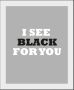 Queence Wanddecoratie I SEE BLACK FOR YOU (1 stuk) - Thumbnail 2