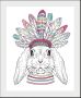 Queence Wanddecoratie Indiana Bunny (1 stuk) - Thumbnail 2