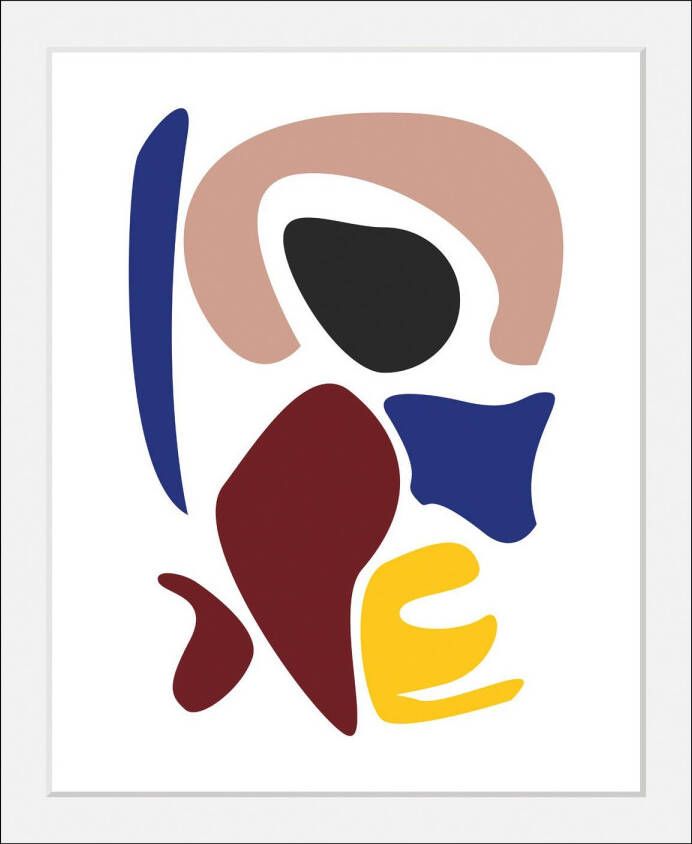 queence Wanddecoratie JUPITER HD premium posterdruk incl. houten lijst (1 stuk)