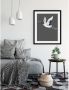 Queence Wanddecoratie Kraanvogel HD premium posterdruk incl. houten lijst - Thumbnail 2