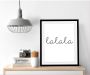 Queence Wanddecoratie Lalala HD premium posterdruk incl. houten lijst - Thumbnail 2