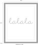 Queence Wanddecoratie Lalala HD premium posterdruk incl. houten lijst - Thumbnail 3