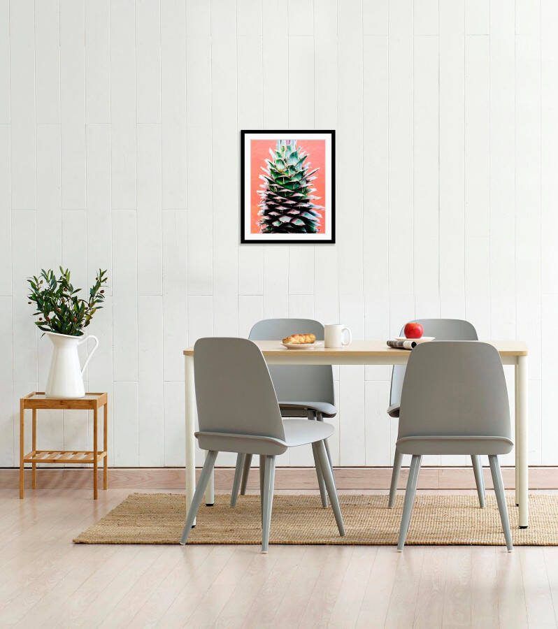queence Wanddecoratie Lassi HD premium posterdruk incl. houten lijst (1 stuk)