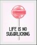 Queence Wanddecoratie LIFE IS NO SUGARLICKING (1 stuk) - Thumbnail 2