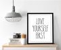 Queence Wanddecoratie Love HD premium posterdruk incl. houten lijst - Thumbnail 2