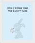 Queence Wanddecoratie NOW I KNOW HOW THE BUNNY RUNS (1 stuk) - Thumbnail 2